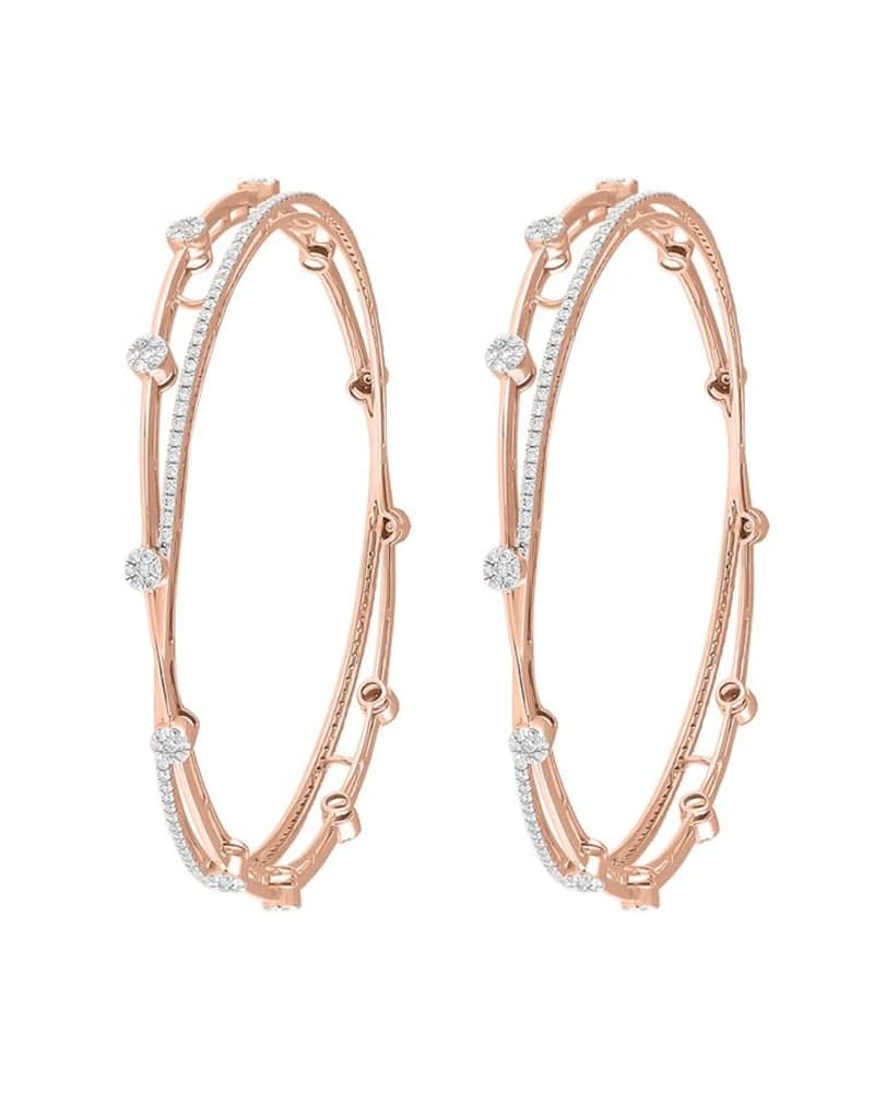 Delicate Pair of Diamond Bangles