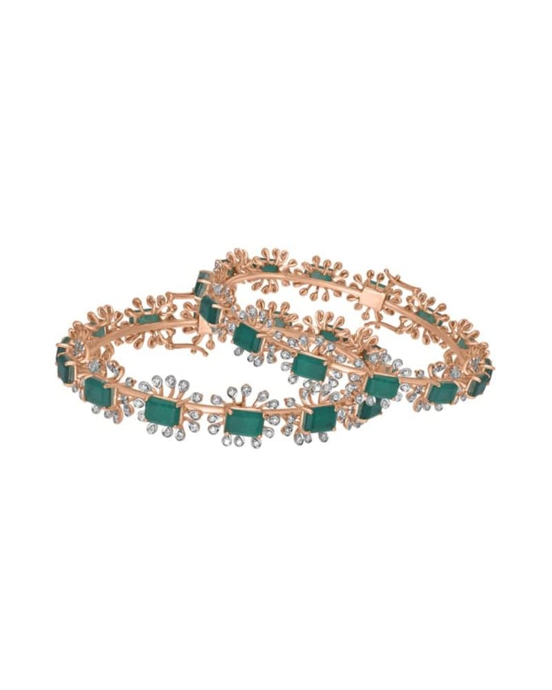Emerald Enchantment Diamond Bangle